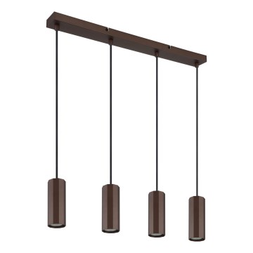Globo - Pakabinamas sietynas 4xGU10/25W/230V ruda
