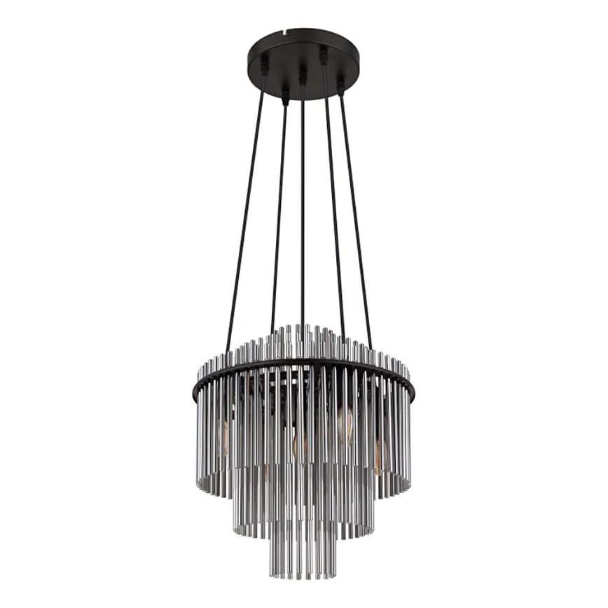 Globo - Pakabinamas sietynas 5xE14/40W/230V juoda