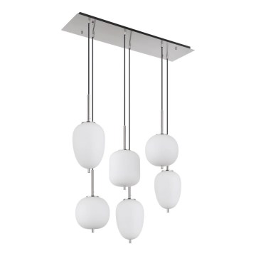 Globo - Pakabinamas sietynas 6xE14/40W/230V blizgus chromas