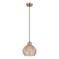 Globo - pakabinamas šviestuvas ant laido, 1xE27/60W/230V, skersmuo 22 cm, auksinis