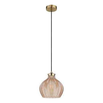 Globo - pakabinamas šviestuvas ant laido, 1xE27/60W/230V, skersmuo 22 cm, auksinis