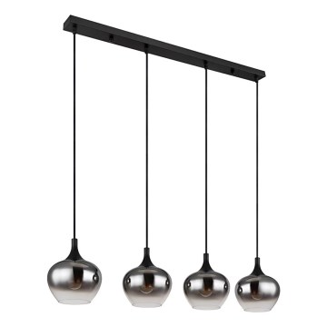 Globo - pakabinamas šviestuvas ant laido 4xE27/40W/230V juodas
