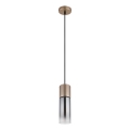 Globo - Pakabinamas šviestuvas su laidu 1xE27/25W/230V, bronzos spalvos Ø 10,5 cm
