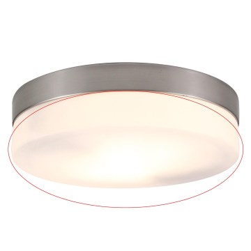 Globo - pakaitinis stiklas lubiniam šviestuvui OPAL E27, skersmuo 23,5 cm