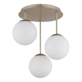 Globo - Prigludusi žalvarinė liustra 3xE14/25W/230V