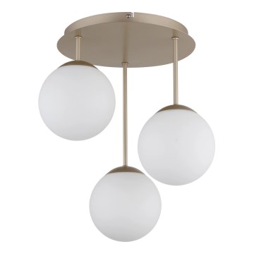 Globo - Prigludusi žalvarinė liustra 3xE14/25W/230V