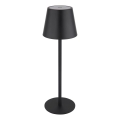 Globo - reguliuojama jutiklinė įkraunama lauko stalinė LED lempa 3 viename LED/3W/5V 3000/4000/5000K IP54 1800 mAh juoda