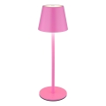 Globo - reguliuojama jutiklinė įkraunama lauko stalinė lempa 3 viename LED/3W/5V 3000/4000/5000K IP54 1800 mAh rožinė
