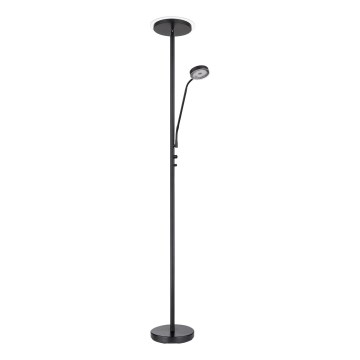 Globo - reguliuojama LED grindinė lempa LED/18,5W/230V + LED/4,5W 3000K juoda