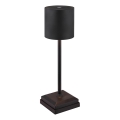 Globo - reguliuojama LED jutiklinė įkraunama stalinė lempa LED/1,5W/5V 2200 mAh juoda
