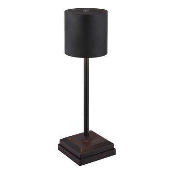 Globo - reguliuojama LED jutiklinė įkraunama stalinė lempa LED/1,5W/5V 2200 mAh juoda