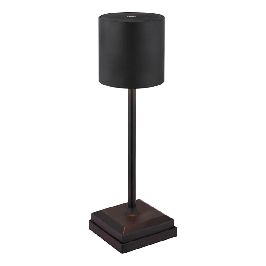 Globo - reguliuojama LED jutiklinė įkraunama stalinė lempa LED/1,5W/5V 2200 mAh juoda