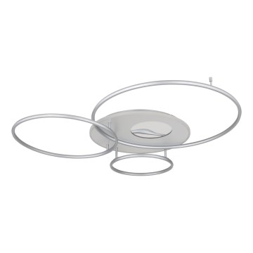 Globo - reguliuojamas LED lubinis šviestuvas LED/70W/230V 2700-6500K Wi-Fi Tuya matinis chromas + nuotolinis valdymas