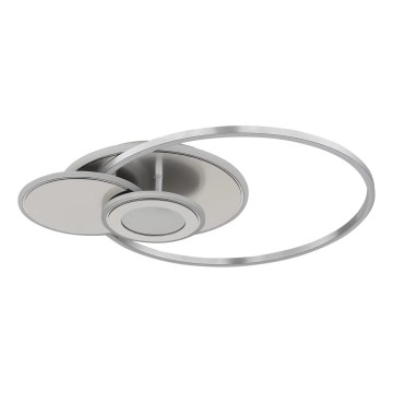 Globo - reguliuojamo ryškumo lubinis LED šviestuvas LED/24W/230V 2700-6000K sidabrinis + nuotolinis valdymas