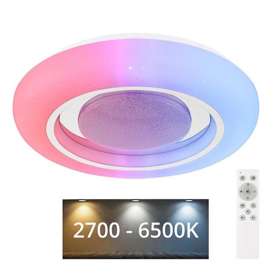 Globo - RGBW Reguliuojamas lubinis šviestuvas LED/18W/230V 2700-6500K + nuotolinio valdymo pultas