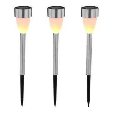 Globo - RINKINYS 3x Saulės energijos lempa 3xLED/0,06W/1,2V IP44
