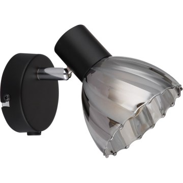 Globo - Sieninis akcentinis šviestuvas 1xE14/40W/230V juoda