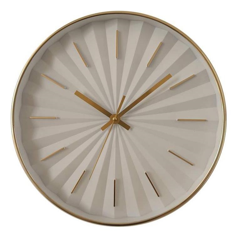 Globo - sieninis laikrodis, skersmuo 30,5 cm, 1xAA, baltas