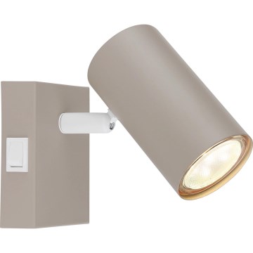 Globo - sieninis taškinis šviestuvas 1xGU10/35W/230V smėlio spalvos