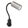 Globo - Sieninis taškinis šviestuvas į rozetę 1xGU10/35W/230V matinis chromas