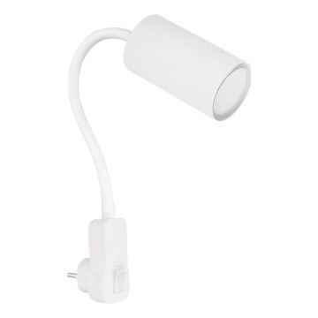 Globo - sieninis taškinis šviestuvas su kištuku 1xGU10/35W/230V baltas