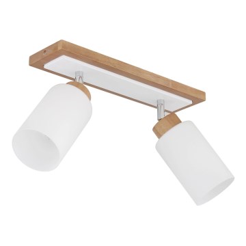 Globo - Taškinis šviestuvas 2xE27/60W/230V ąžuolas/balta