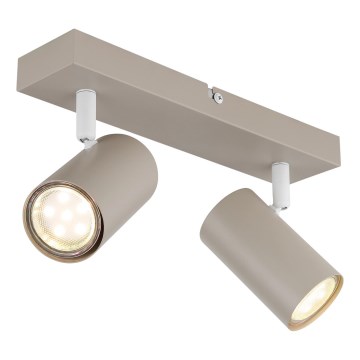 Globo - Taškinis šviestuvas 2xGU10/35W/230V smėlinis