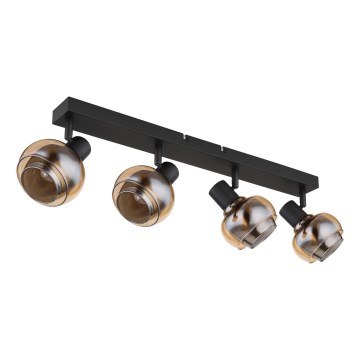 Globo - Taškinis šviestuvas 4xE14/40W/230V juodas