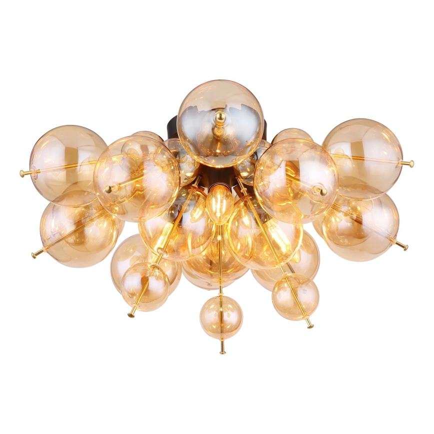 Globo - Tvirtinamas sietynas 3xE14/25W/230V diametras 55 cm auksas