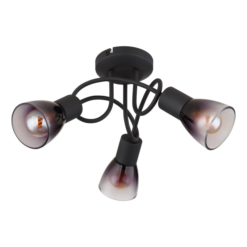Globo - Tvirtinamas sietynas 3xE14/25W/230V juoda