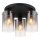 Globo - Tvirtinamas sietynas 3xE27/40W/230V diametras 40,5 cm juoda