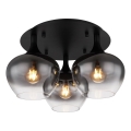 Globo - Tvirtinamas sietynas 3xE27/40W/230V diametras 45 cm juoda