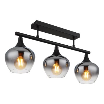 Globo - Tvirtinamas sietynas 3xE27/40W/230V juoda