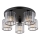 Globo - Tvirtinamas sietynas 5xE27/60W/230V diametras 46,5 cm juoda