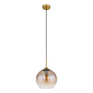 Globo - žalvarinis pakabinamas šviestuvas su laidu 1xE27/60W/230V