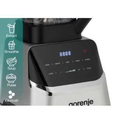 GORENJE BP1500DE - Stalinis blenderis 2 l 1500W/230V nerūdijančio plieno/juoda