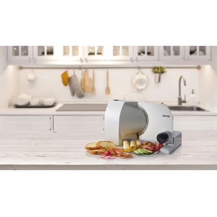 GORENJE R708A - Elektrinis pjaustytuvas 100 W/230 V iš nerūdijančio plieno