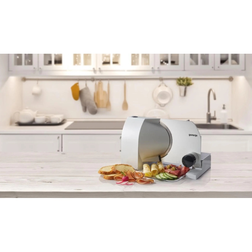 GORENJE R708A - Elektrinis pjaustytuvas 100 W/230 V iš nerūdijančio plieno