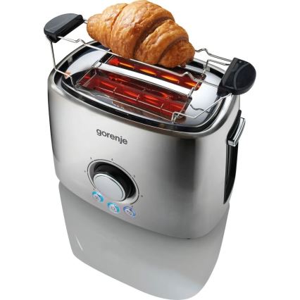 GORENJE T1000E - Skrudintuvas su dviem angomis ir šildymo grotelėmis 1000W/230V iš nerūdijančio plieno