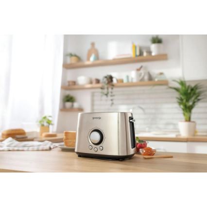 GORENJE T1000E - Skrudintuvas su dviem angomis ir šildymo grotelėmis 1000W/230V iš nerūdijančio plieno