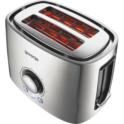 GORENJE T1000E - Skrudintuvas su dviem angomis ir šildymo grotelėmis 1000W/230V iš nerūdijančio plieno