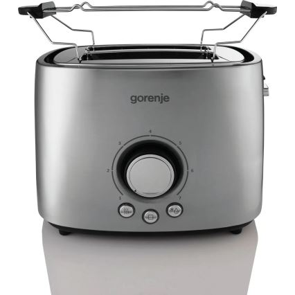 GORENJE T1000E - Skrudintuvas su dviem angomis ir šildymo grotelėmis 1000W/230V iš nerūdijančio plieno