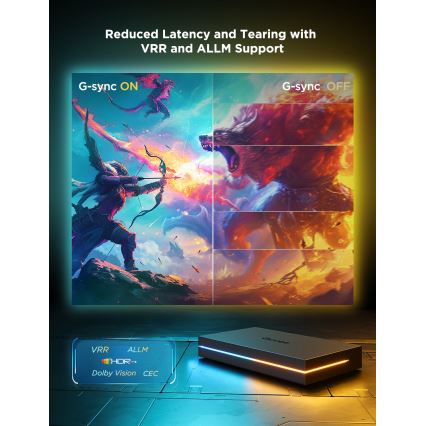 Govee - AI Sync Box Kit 2 Išmanus PC apšvietimo rinkinys 27-34 + LED panelės Wi-Fi