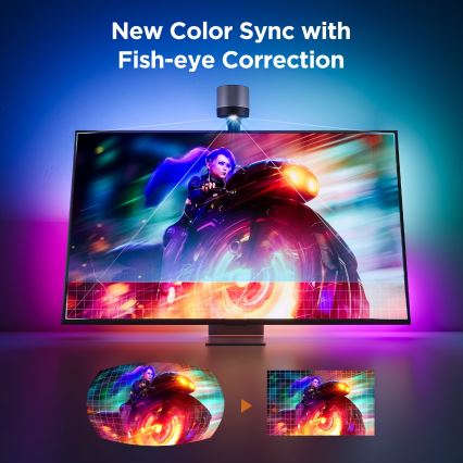 Govee - Backlight 3S Netflix TV 55-65" SMART LED foninis apšvietimas RGBICW Wi-Fi + nuotolinio valdymo pultas