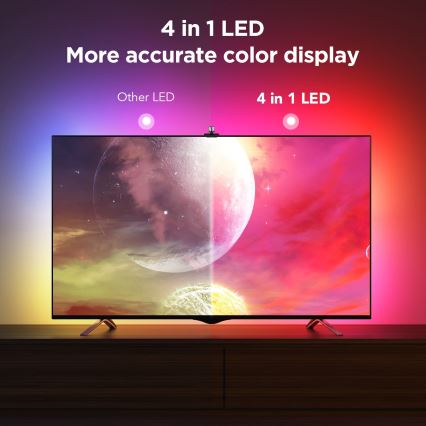 Govee - Backlight 3S Netflix TV 55-65" SMART LED foninis apšvietimas RGBICW Wi-Fi + nuotolinio valdymo pultas