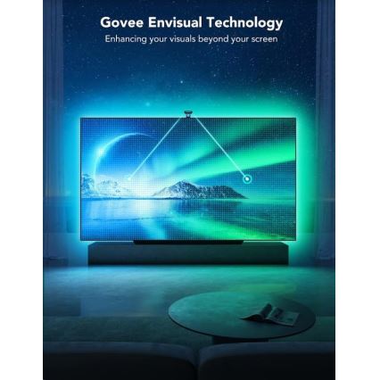 Govee - DreamView T2 DUAL TV 55-65" SMART LED foninis apšvietimas RGBIC Wi-Fi + nuotolinio valdymo pultas