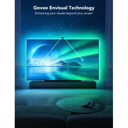 Govee - DreamView T2 DUAL TV 75-85 išmanusis LED foninis apšvietimas RGBIC Wi-Fi + nuotolinis pultas