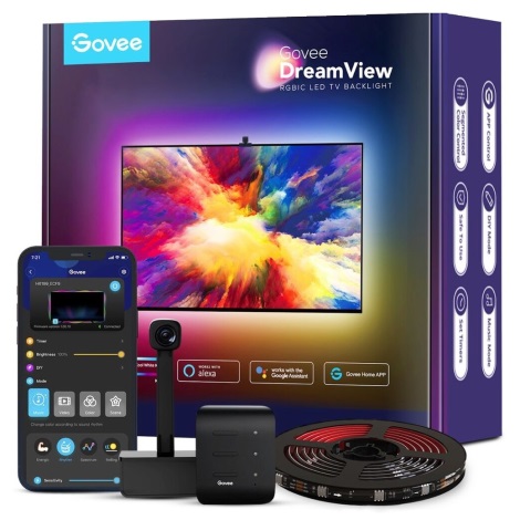 Govee - DreamView TV 55-65" SMART LED foninis apšvietimas RGBIC Wi-Fi