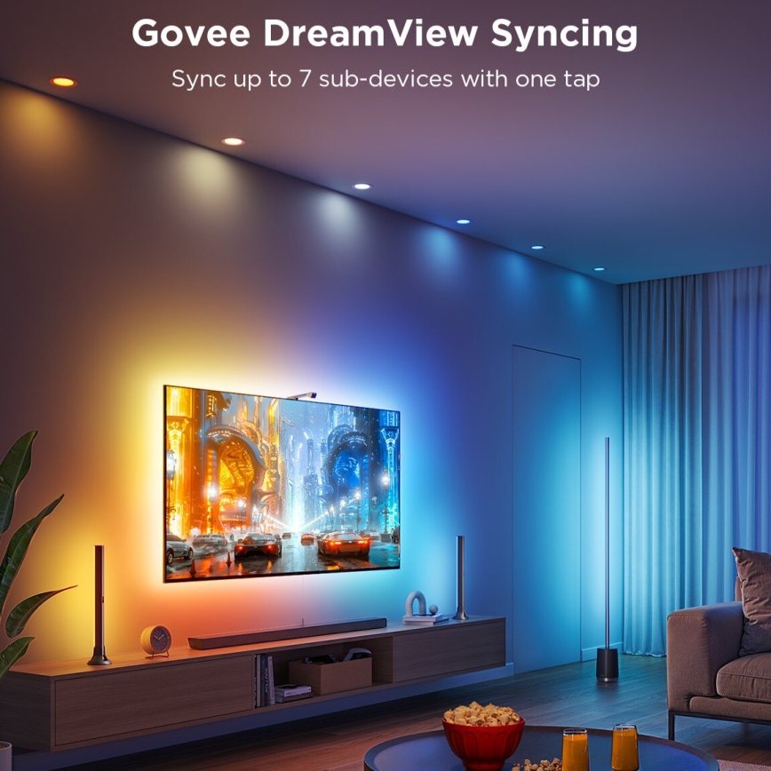 Govee - KOMPLEKTAS 2x Backlight TV 55-65" SMART LED foninis apšvietimas RGBICW Wi-Fi