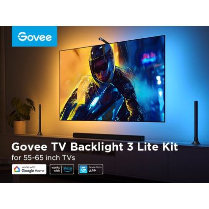 Govee - KOMPLEKTAS 2x Backlight TV 55-65" SMART LED foninis apšvietimas RGBICW Wi-Fi